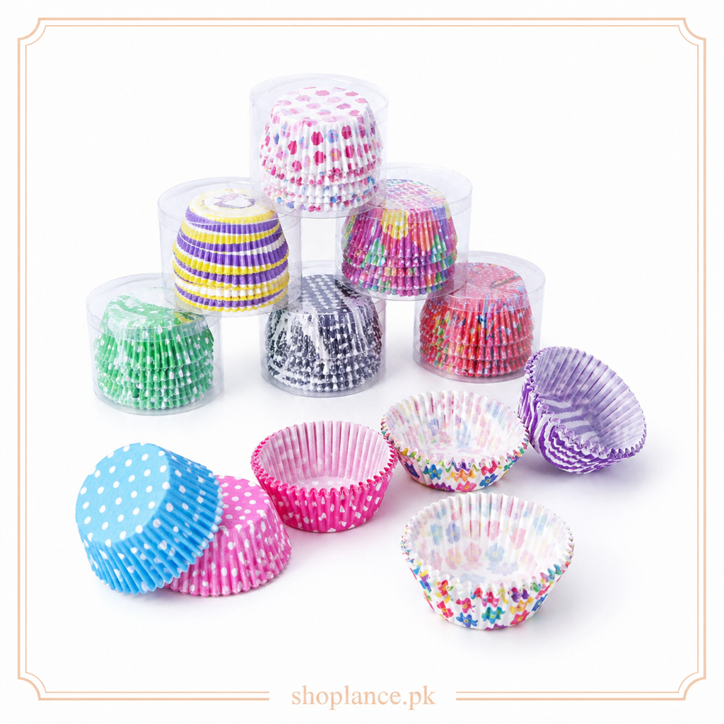 100 Pcs Multicolor Cupcake Liners
