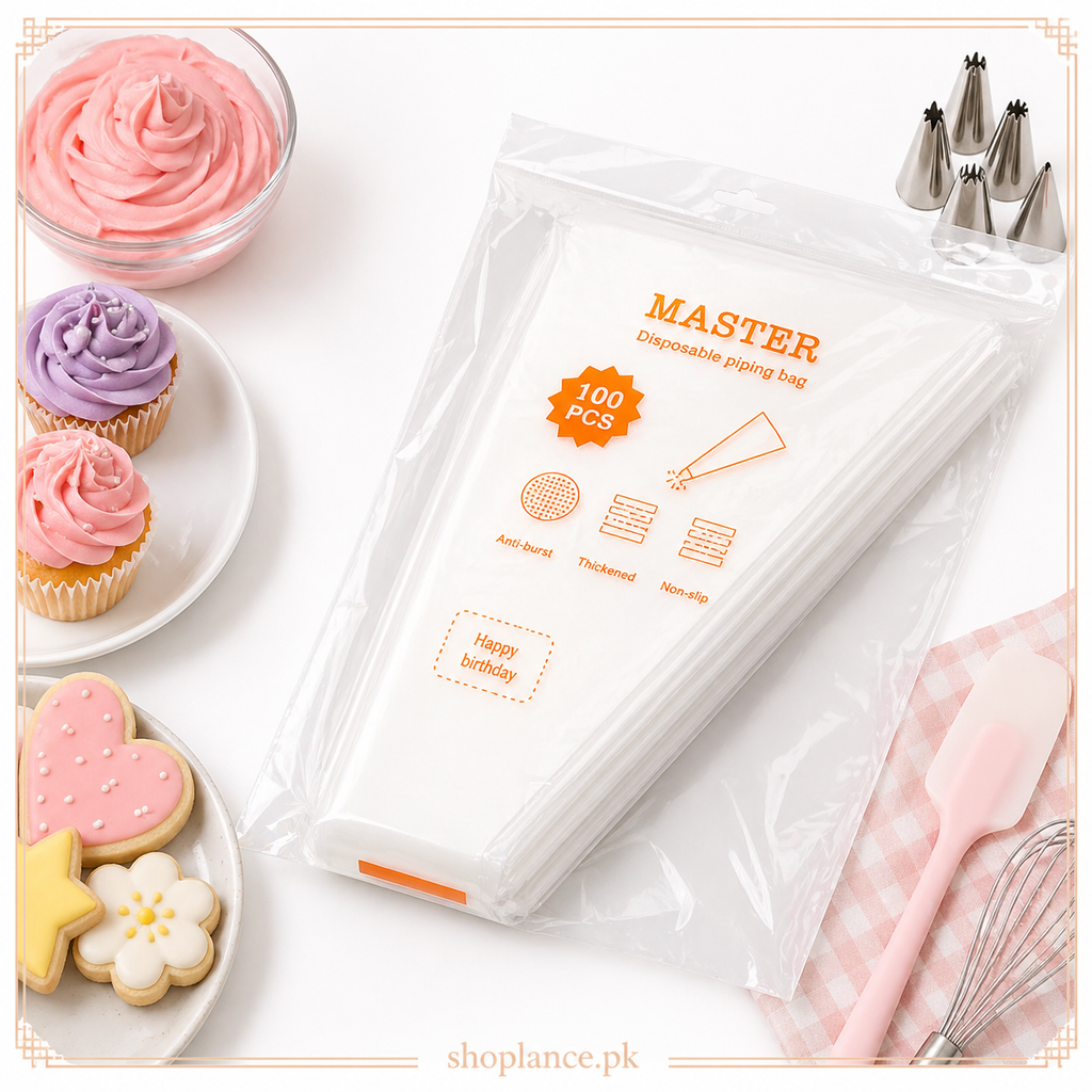 Imported Disposable Piping Bags 100 Pcs Pack