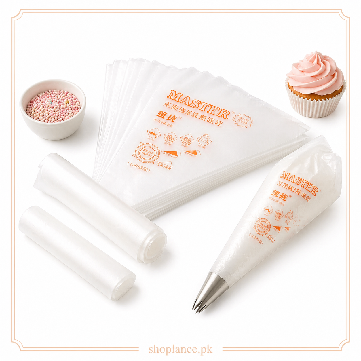 Imported Disposable Piping Bags 100 Pcs Pack