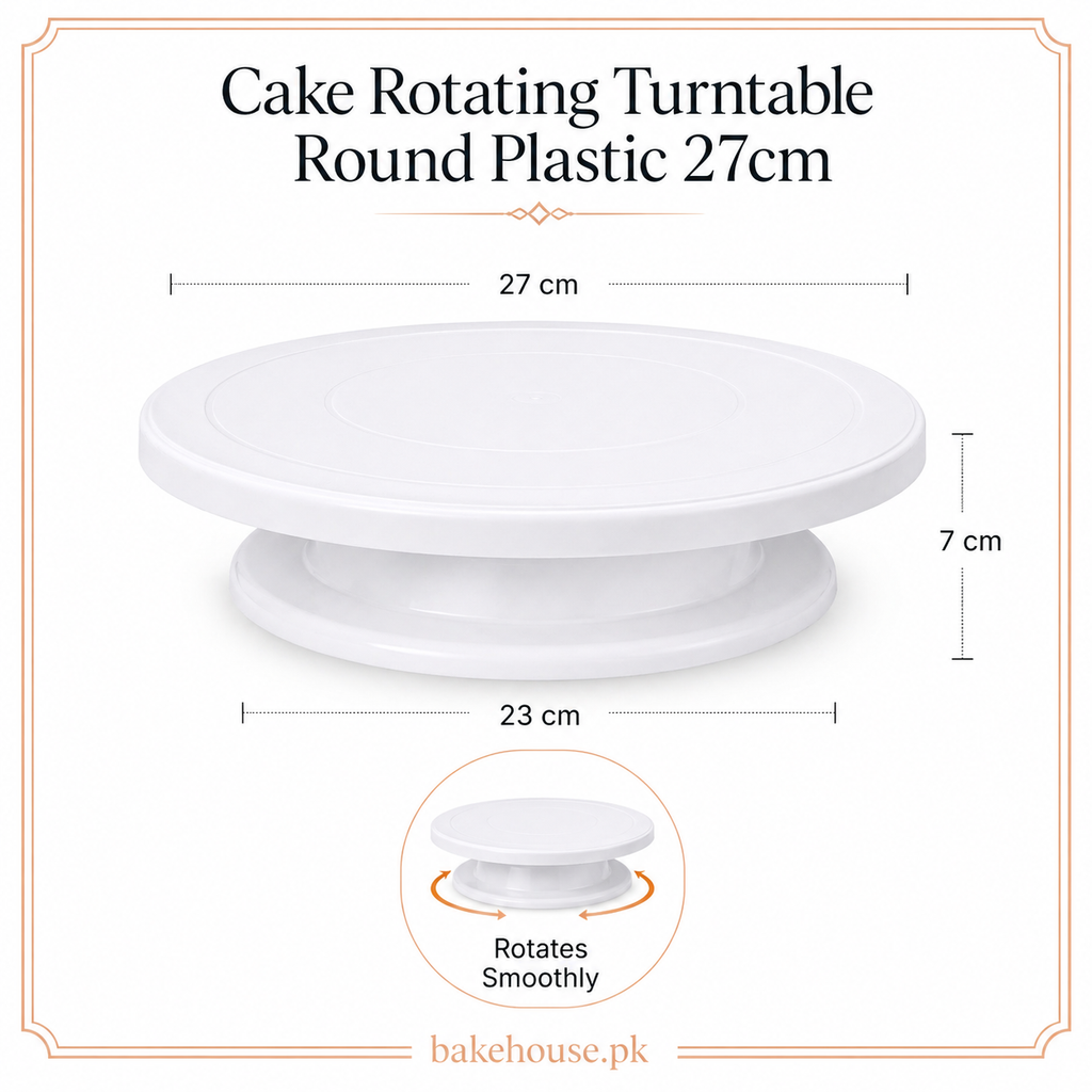 Plastic Cake Rotating Turntable 27cm