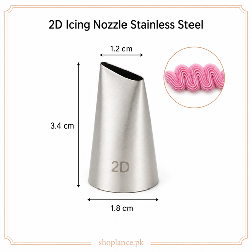 2D Stainless Steel Icing Nozzle