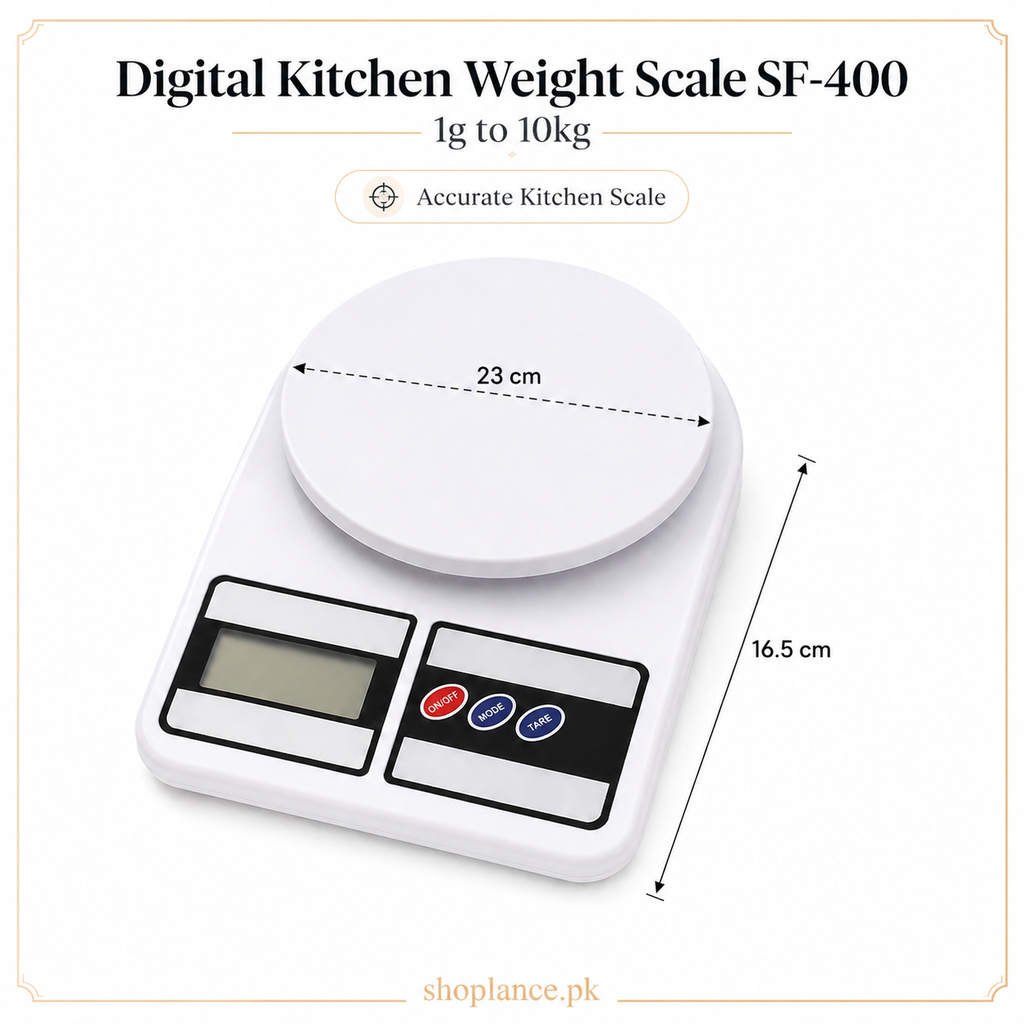 Digital Kitchen Weight Scale SF-400 – 1g to 10kg